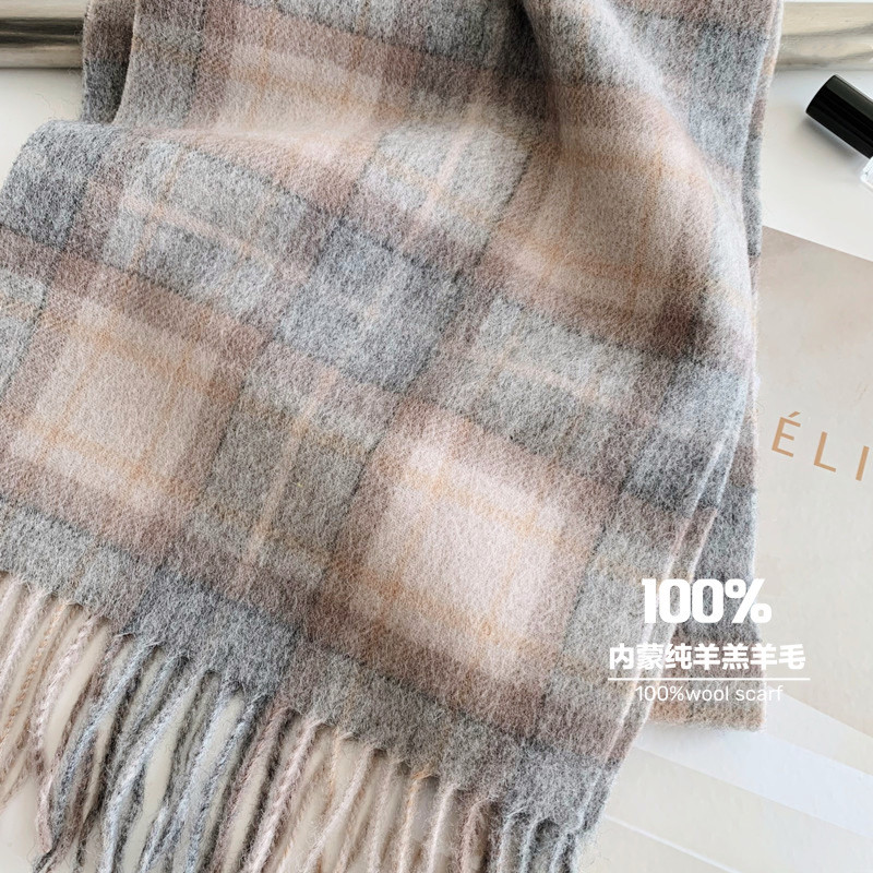 2025 foulards à carreaux écoss - Men Scarf Wool avis et prix
