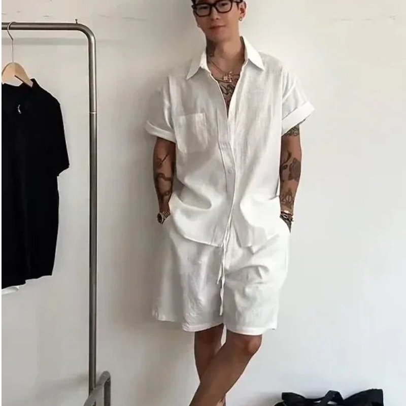 Ensemble 2 pièces en lin et co - Linen Shirt Summer avis et prix
