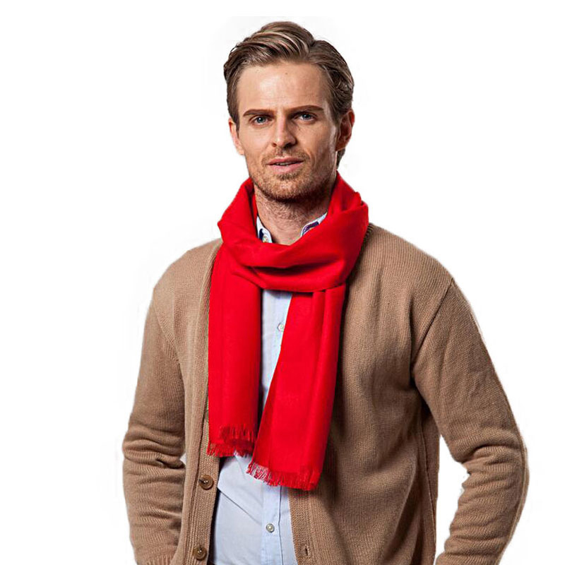 Écharpe monochrome en cachemir - Men Scarf Wool avis et prix