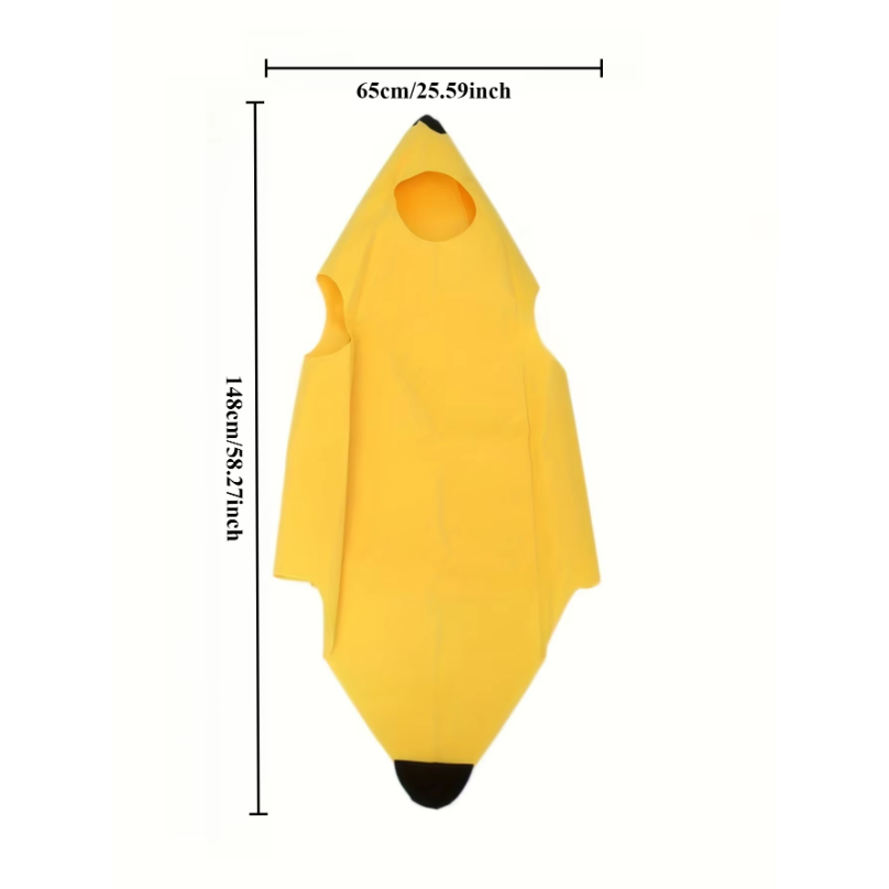 Costume de banane léger, tenue - Mens Fashion Jumpsuit avis et prix