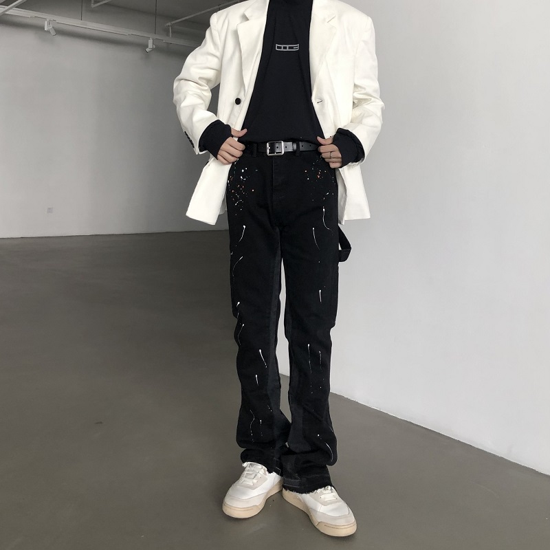 2025 nouveau Graffiti Splash e - Men'S Fashion Jeans And Boots avis et prix