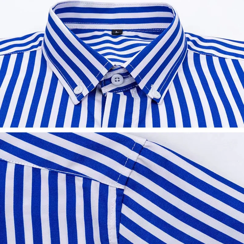 Chemise rayée pour hommes chem - Dress Shirt Non-Iron avis et prix