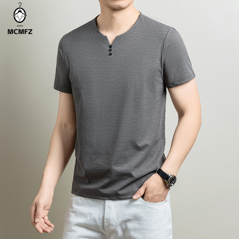 T-shirt Henley basique pour ho - Men'S Fashion Trends 2025 avis et prix