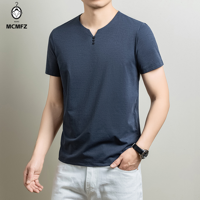 T-shirt Henley basique pour ho - Men'S Fashion Trends 2025 avis et prix