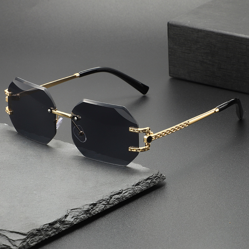 Nouvelles Lunettes de Soleil R - Men'S Fashion Rimless Glasses avis et prix