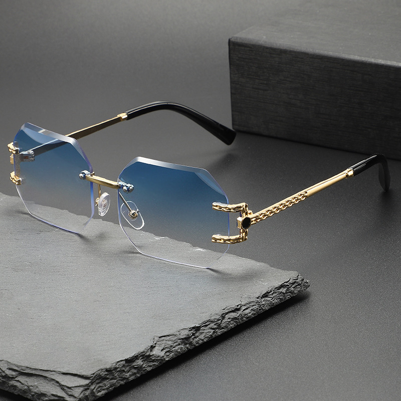Nouvelles Lunettes de Soleil R - Men'S Fashion Rimless Glasses avis et prix