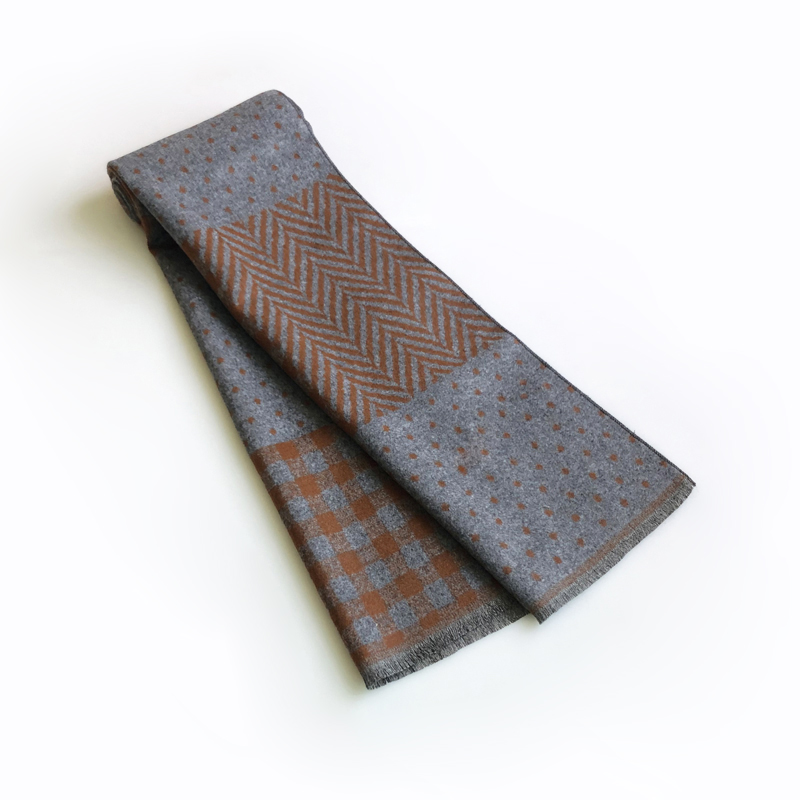 Écharpe en cachemire avec pomp - Men Scarf Wool avis et prix