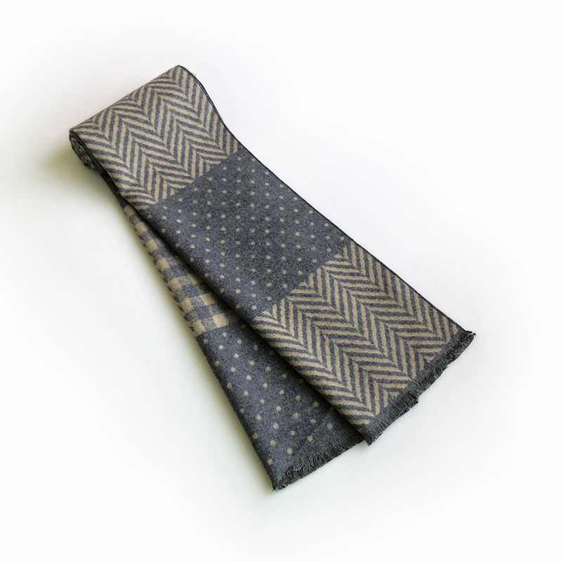 Écharpe en cachemire avec pomp - Men Scarf Wool avis et prix