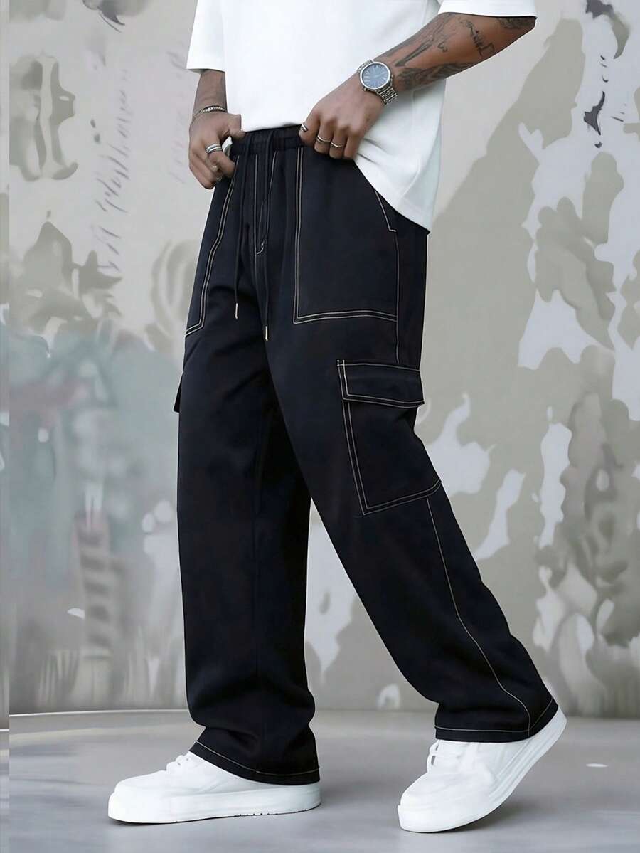 Pantalon long décontracté de s - Mens Fashion Cargo Pants avis et prix