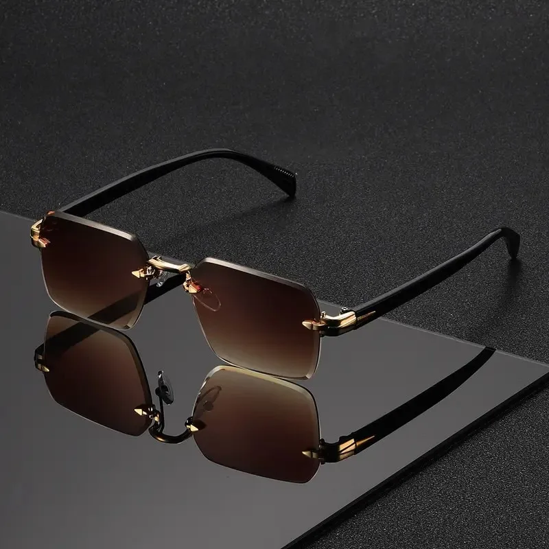 Lunettes de soleil sans montur - Men'S Fashion Rimless Glasses avis et prix