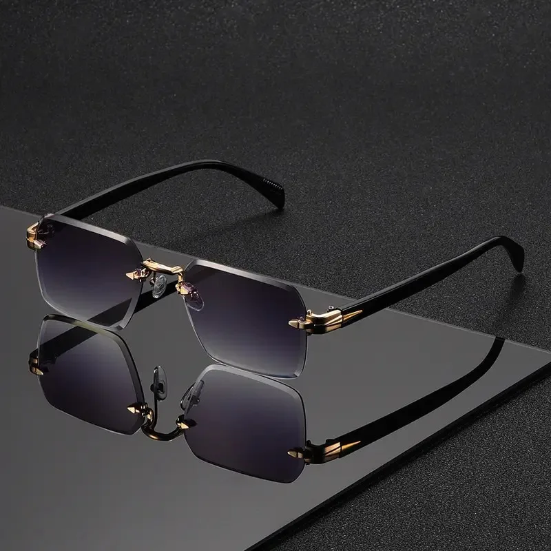 Lunettes de soleil sans montur - Men'S Fashion Rimless Glasses avis et prix
