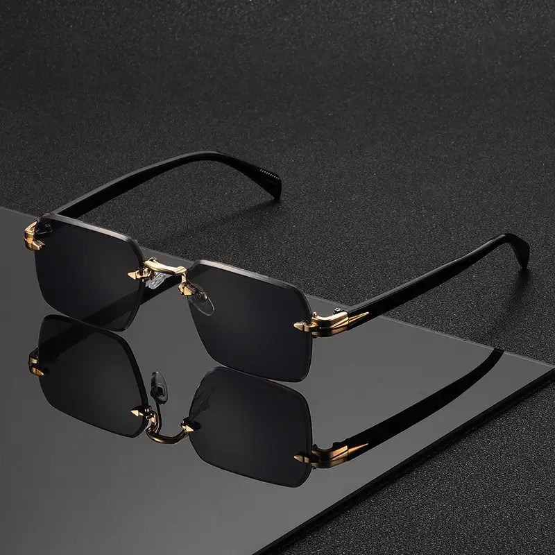 Lunettes de soleil sans montur - Men'S Fashion Rimless Glasses avis et prix