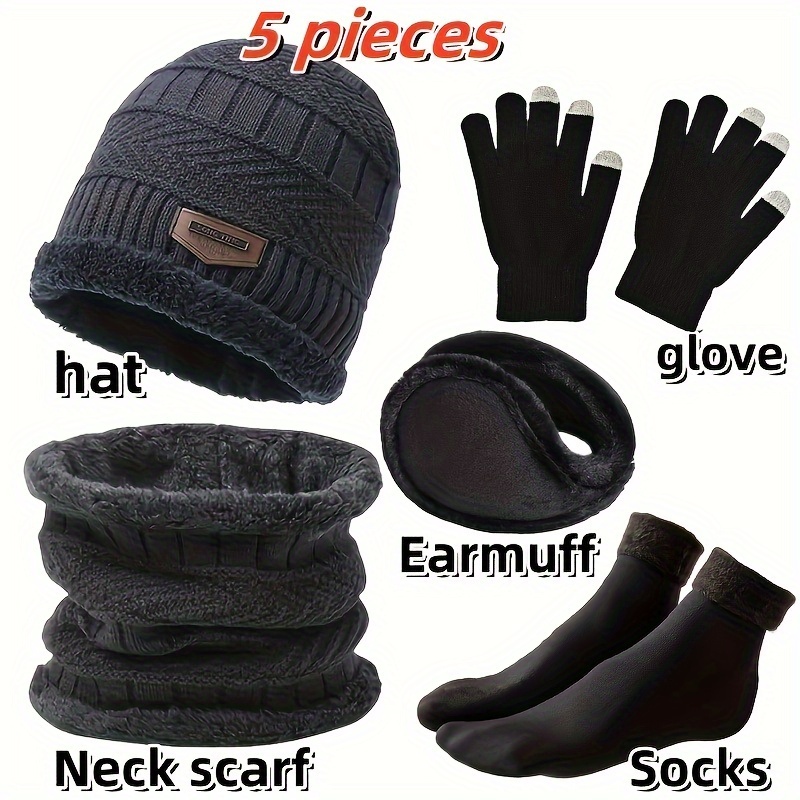 Chapeau d'hiver pour hommes, é - Men Scarf Wool avis et prix
