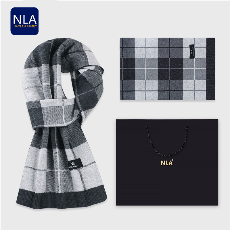 Coffret cadeau tricoté écharpe - Men Scarf Wool avis et prix