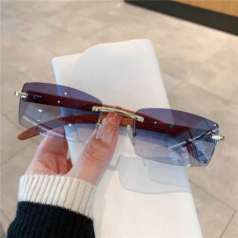 Petites lunettes de soleil san - Men'S Fashion Rimless Glasses avis et prix