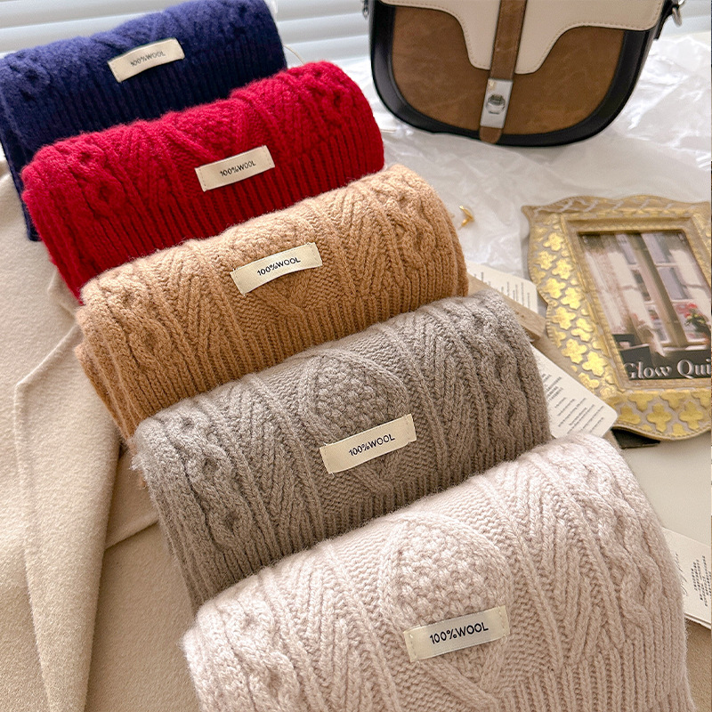 Luxe 100% laine écharpe femmes - Men Scarf Wool avis et prix