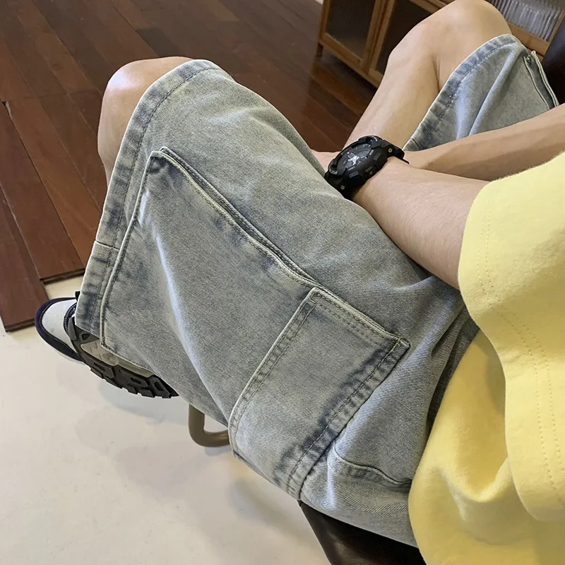 Shorts cargo en jean coréens p - Mens Fashion Cargo Pants avis et prix