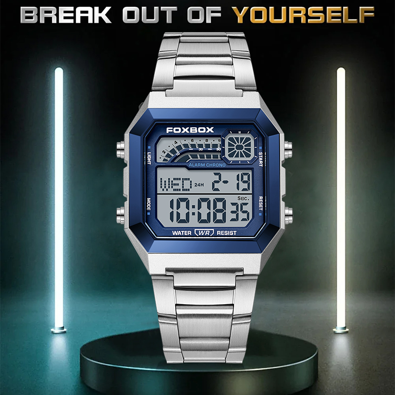 Montre homme numérique de luxe - Fashion Mens Watches avis et prix