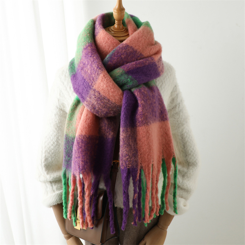 Nouvelle Écharpe à Carreaux Au - Men Scarf Wool avis et prix