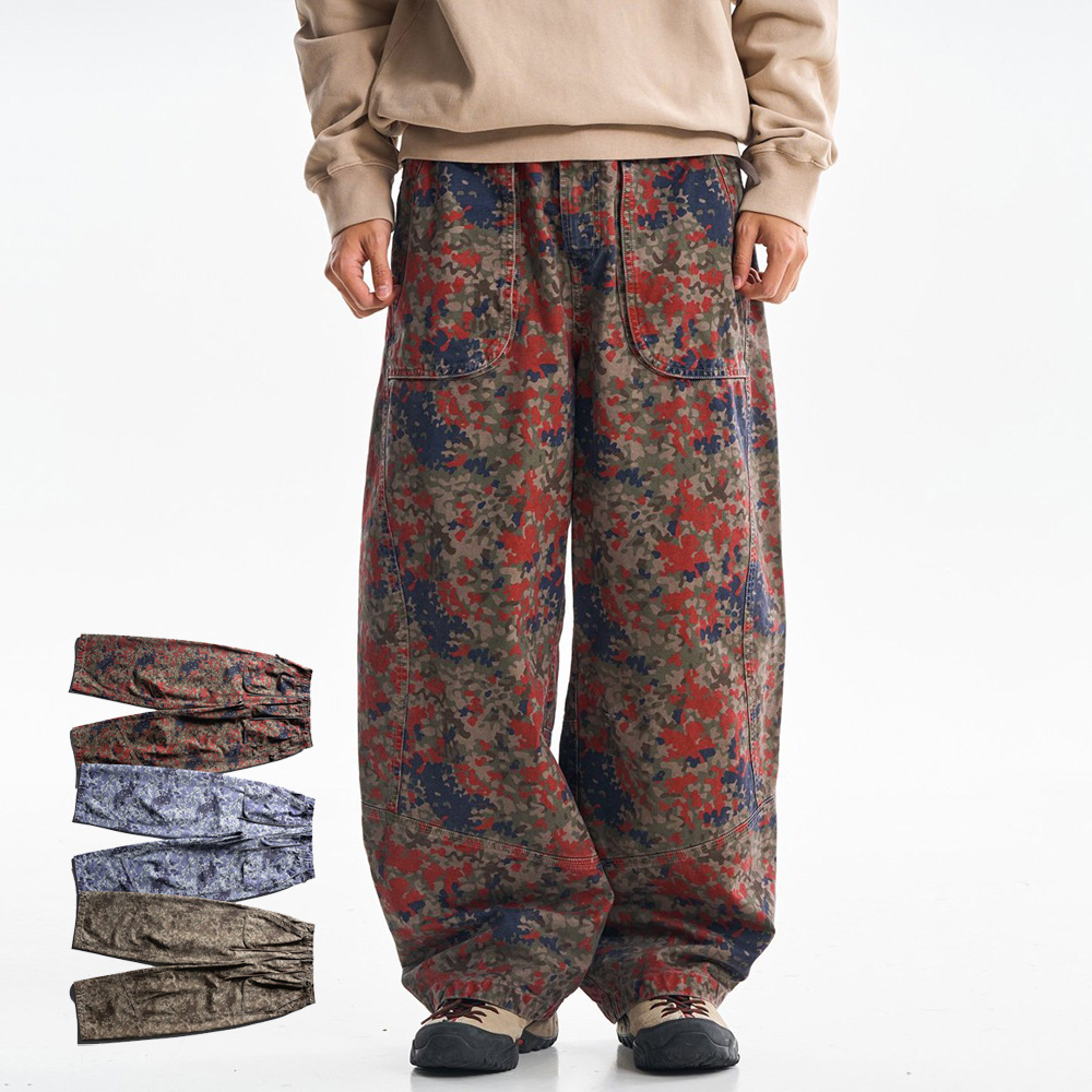 Pantalon cargo en coton imprim - Mens Fashion Cargo Pants avis et prix
