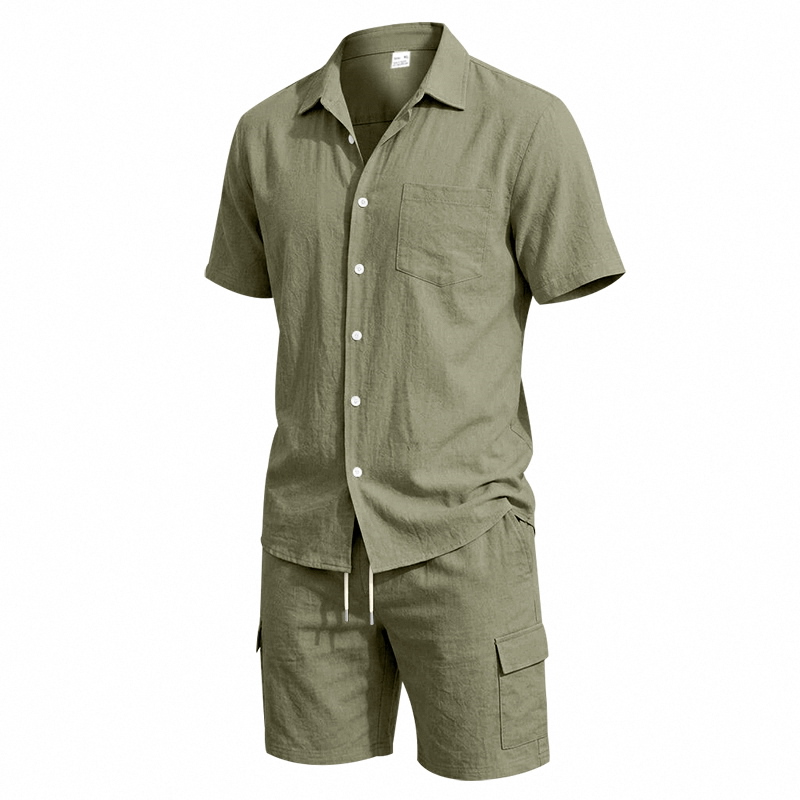 Ensemble deux pièces en lin am - Linen Shirt Summer avis et prix