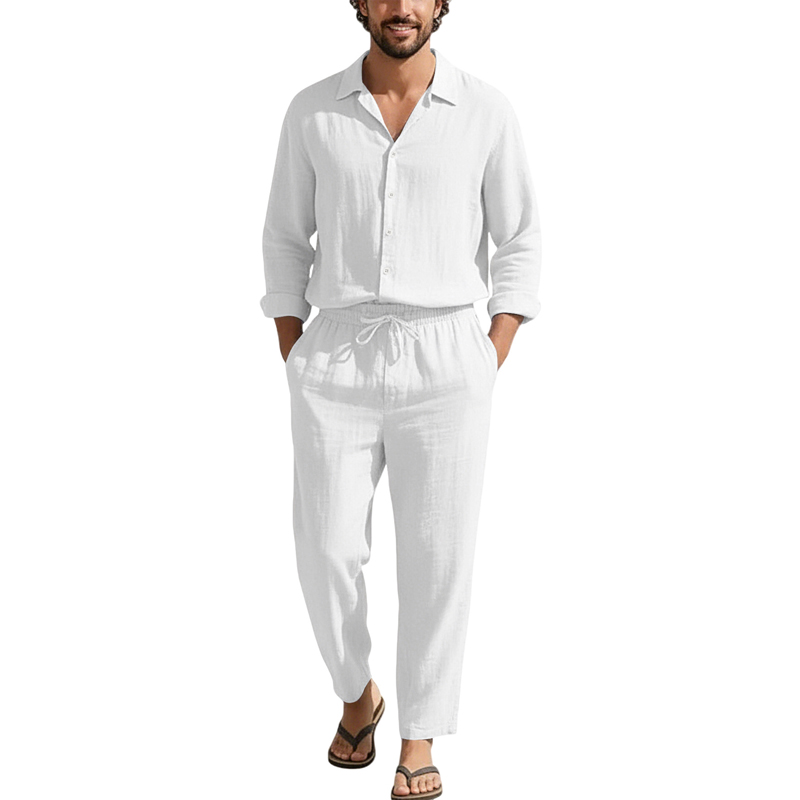 Ensembles décontractés en lin  - Linen Shirt Summer avis et prix