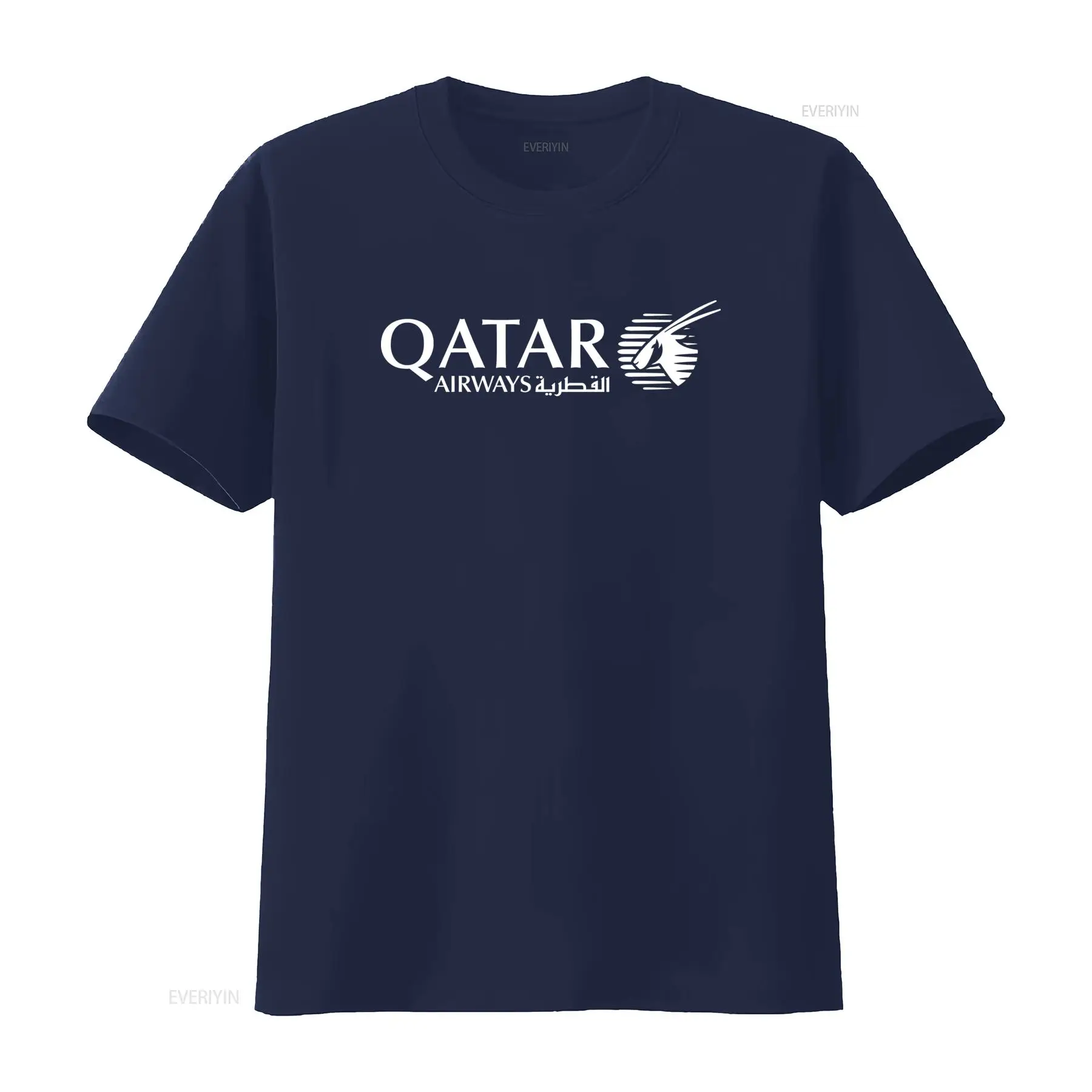 T-shirt bleu marine avec logo  - Men'S Fashion Qatar avis et prix